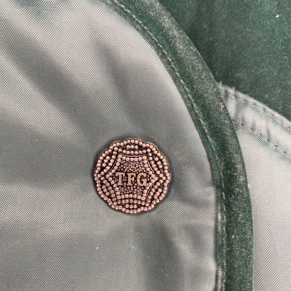 Vintage 90s Triple Fat Goose Down Coat Winter Jacket Parka Size large green - Picture 7 of 16